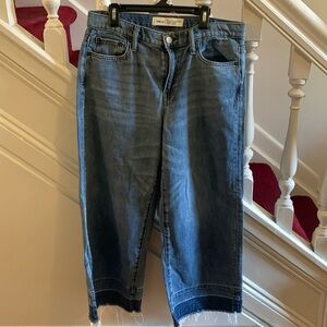 GAP wide-leg high rise cropped jeans in EUC.